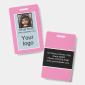 Créé pour vous, badge élégant (Avant & arrière)