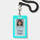 Créé pour vous, badge élégant (Avant avec lanière)