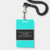Créé pour vous, badge élégant (Arrière avec lanière)