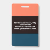 Créé pour vous, badge élégant (Arrière)