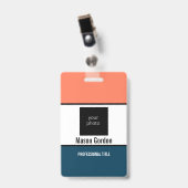 Créé pour vous, badge élégant (Avant avec clip)