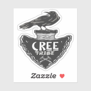 Cree tribe - Native American Raven Spirit Sticker