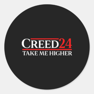 Creed 24 Take Me Higher Vlag Vs Amerika  Ronde Sticker