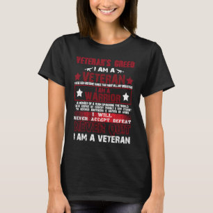 Creed Mannen van Veteraan T-shirt