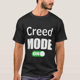 Creed Mode ON Voornaam Gepersonaliseerd T-shirt