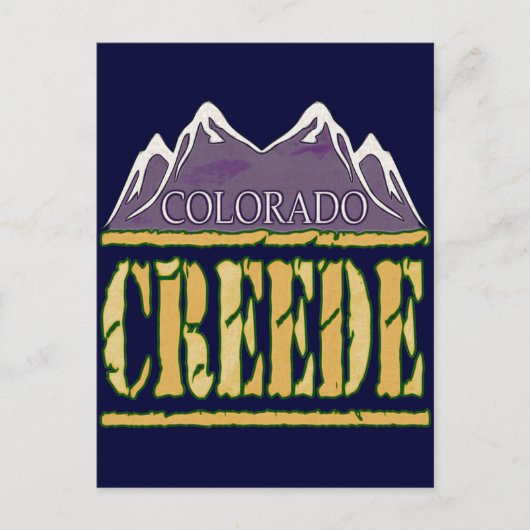 Creede, Colorado Briefkaart (Voorkant)