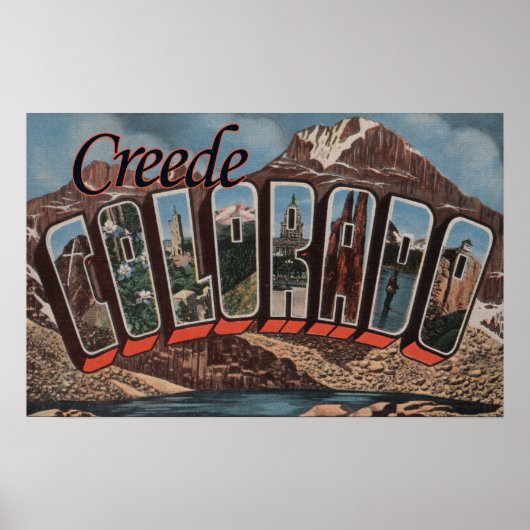Creede, Colorado - Grote Letter-scènes Poster (Voorkant)