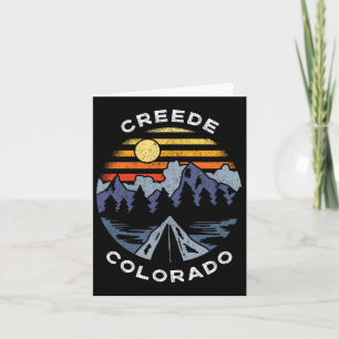 Creede Colorado Mountains Vakantie Camping Souveni Kaart
