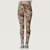 Creëer a Custom 8 Fotocollage - Diamantvorm Leggings (Voorkant)