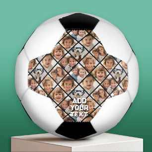 Creëer a Custom 8 Fotocollage - Diamantvorm Voetbal