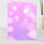 Creëer a Custom Bright Pink Bokeh Kaart (Achterkant)