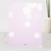 Creëer a Custom Frosty Pink Bokeh Kaart (Achterkant)