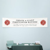 Creëer A Giant Firefighter Geëerd Spandoek (Beurs)