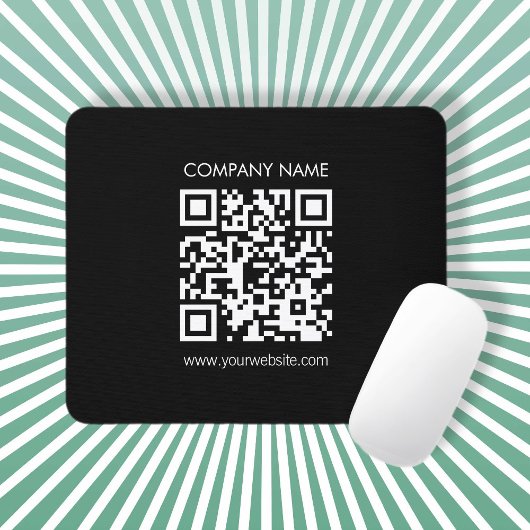 Creëer a QR code direct Modern eenvoudig ontwerp Muismat
