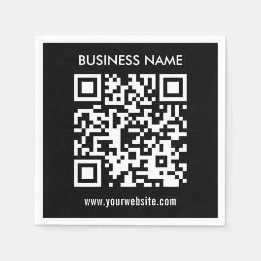 Creëer a QR code direct Modern eenvoudig ontwerp Servet (Voorkant)