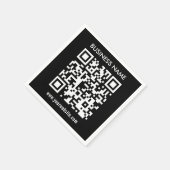 Creëer a QR code direct Modern eenvoudig ontwerp Servet (Hoek)