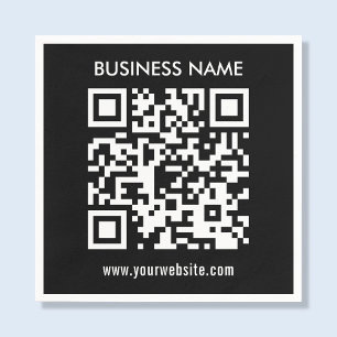 Creëer a QR code direct Modern eenvoudig ontwerp Servet