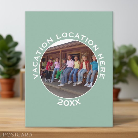 Creëer A Vacation Souvenir met Foto en Tekst Briefkaart