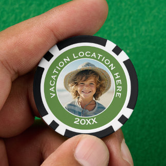 Creëer A Vacation Souvenir met Foto en Tekst Poker Chips