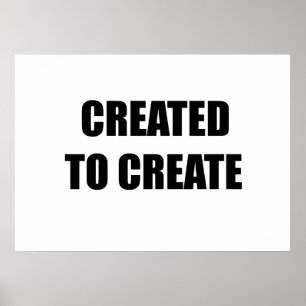 Creëer aan creëer poster