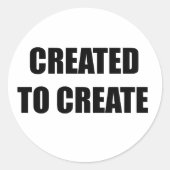 Creëer aan creëer ronde sticker (Voorkant)