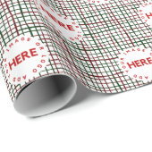 Creëer Aangepaste foto | Logo kerstaven voor kerst Cadeaupapier (Rol Hoek)