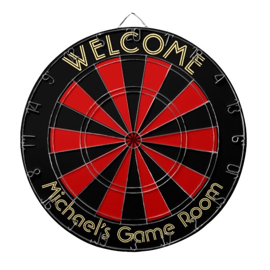 Creëer Aangepaste gepersonaliseerde Metal Cage Gam Dartbord (Voorkant)