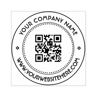 Creëer Aangepaste QR-code Scannable Website Adres Rubberstempel