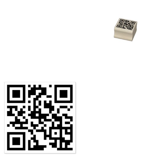 Creëer Aangepaste QR-code Scannable Website Adres Rubberstempel (Gestempeld)