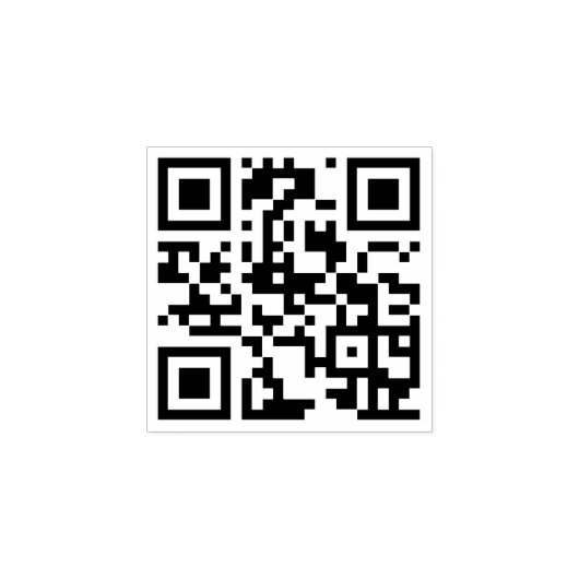 Creëer Aangepaste QR-code Scannable Website Adres Rubberstempel (Afrduk)