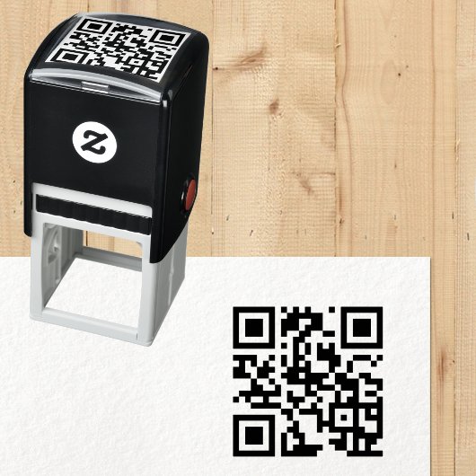Creëer Aangepaste QR-code Scannable Website Adres Zelfinktende Stempel