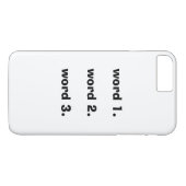 Creëer aangepaste tekst eenvoudige drie woorden ex Case-Mate iPhone case (Achterkant (Horizontaal))
