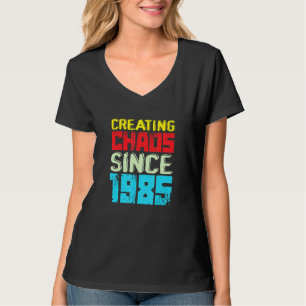 Creëer Chaos sinds 1985, 37 jaar, veroorzaakt Chao T-shirt