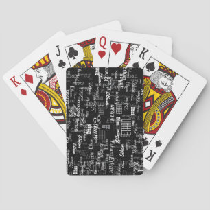 Creëer Cool B&W speelkaarten met naam