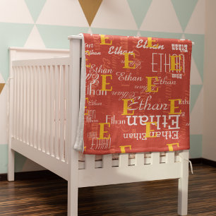 creëer coole fleece deken met jouw naam initiaal