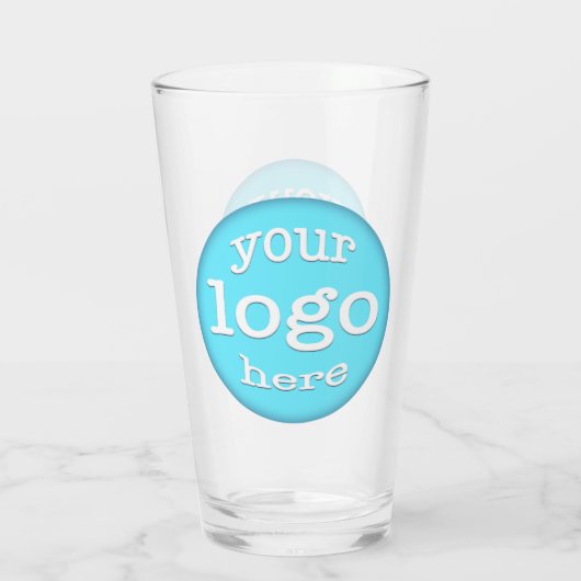Creëer Custom Business Company Event Logo Beer Glas (Achterkant)
