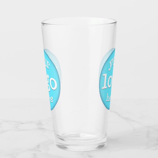Creëer Custom Business Company Event Logo Beer Glas (Rechts)