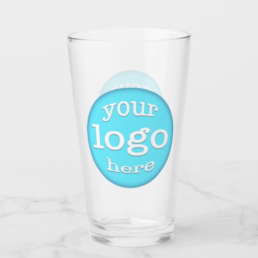 Creëer Custom Business Company Event Logo Beer Glas (Voorkant)