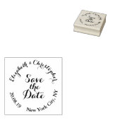 Creëer Custom Elegant Script Sla de trouwdatum op Rubberstempel (Gestempeld)