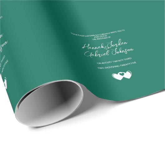 Creëer Custom Emerald Green Cadeaupapier (Rol Hoek)