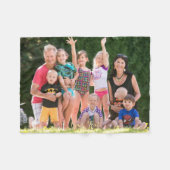 Creëer Custom Gepersonaliseerde Zachte Gezellige C Fleece Deken (Voorkant (Horizontaal))