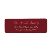 Creëer Custom Moderne Elegant Return Address Label (Voorkant)