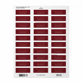 Creëer Custom Moderne Elegant Return Address Label (Full Sheet)