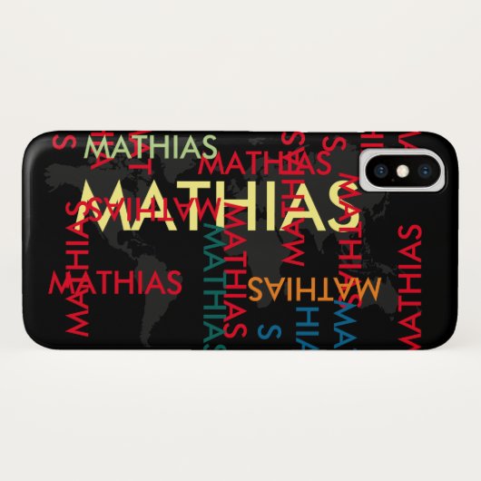 creëer custom Naam patroon Case-Mate iPhone Case (Achterkant (horizontaal))