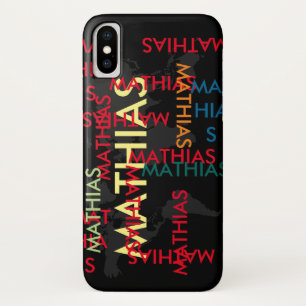 creëer custom Naam patroon iPhone X Hoesje