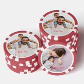 Creëer Custom Photo Home Toernooi Game Night Poker Chips (Opstapeling)