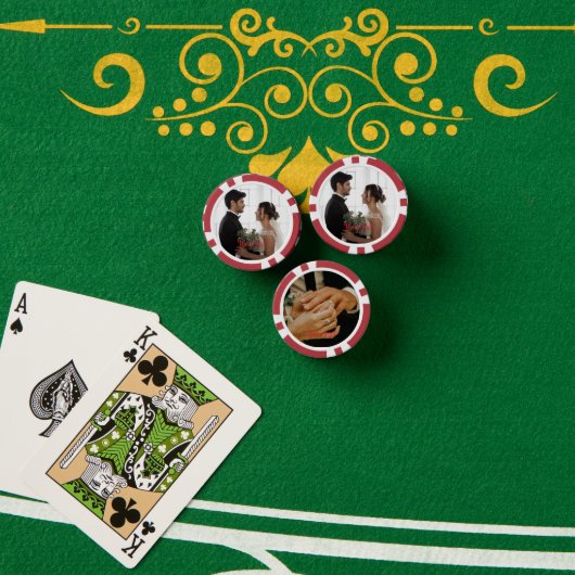 Creëer Custom Photo Home Toernooi Game Night Poker Chips (Pokertafel (Stack))