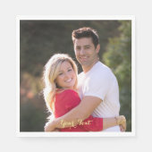 Creëer Custom Photo Text Party Lunch Paper servett Servet (Voorkant)