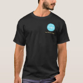Creëer Custom Simple Text Business Logo Medewerker T-shirt (Voorkant)