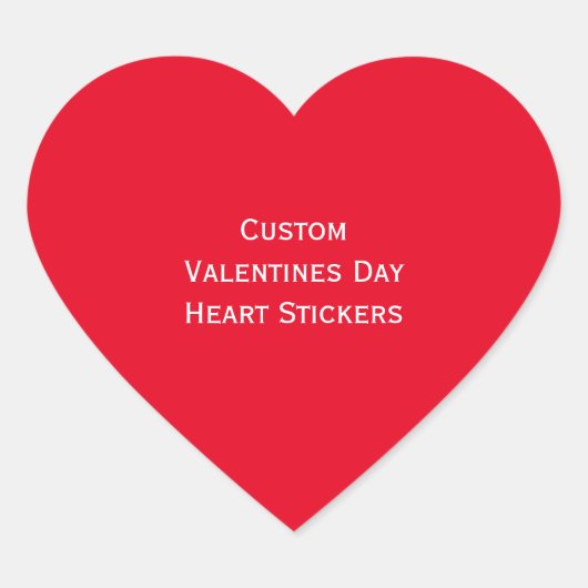 Creëer Custom Valentijnsdag Hart Foto Stickers (Voorkant)